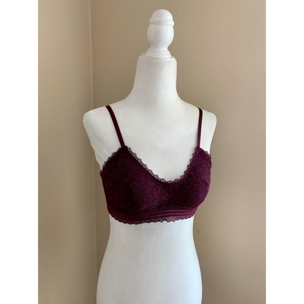 Victoria’s Secret Burgundy/Wine Lace Bralette